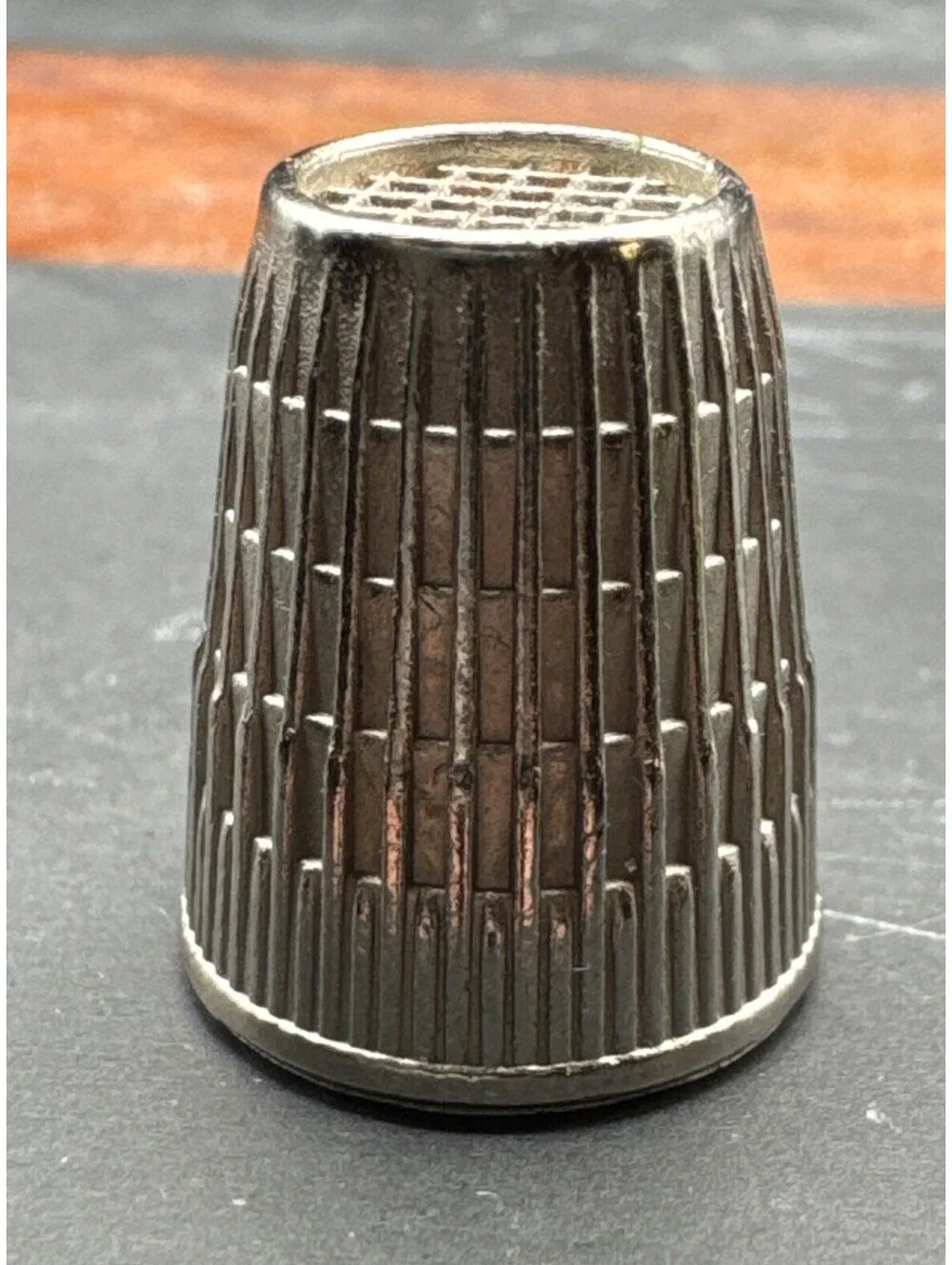 2- Silvertone Thimbles | Size 3 And 8 | Collectible